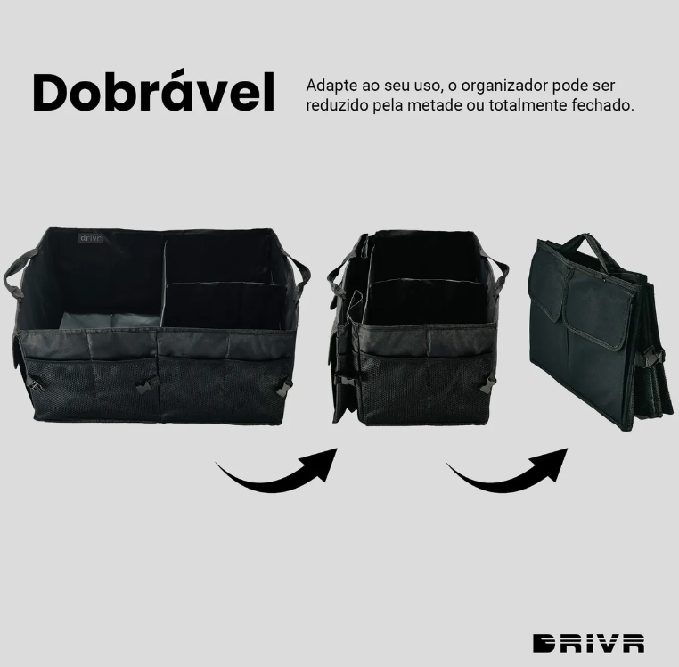 Organizador De Porta Malas Carro Multiuso Viagem Dobrável