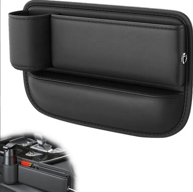 Organizador De Assento De Carro Bolso De Preenchimento Preto Esquerda