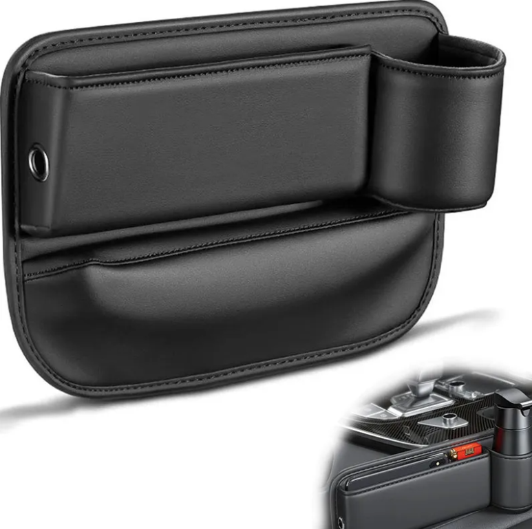 Organizador De Assento De Carro Bolso De Preenchimento Preto Direita