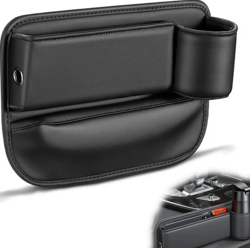 Organizador De Assento De Carro Bolso De Preenchimento Preto Direita