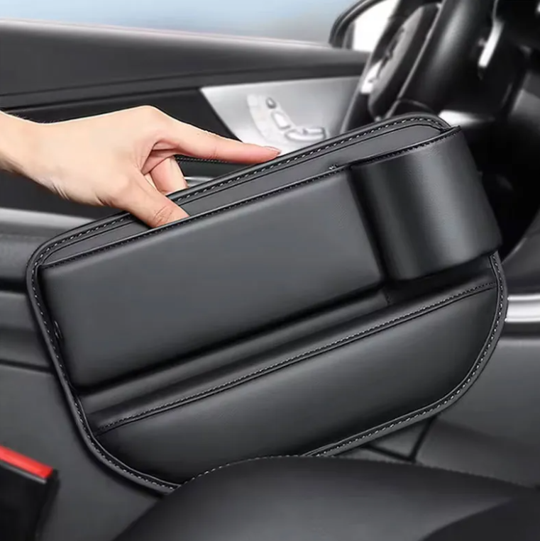 Organizador De Assento De Carro Bolso De Preenchimento Preto Direita