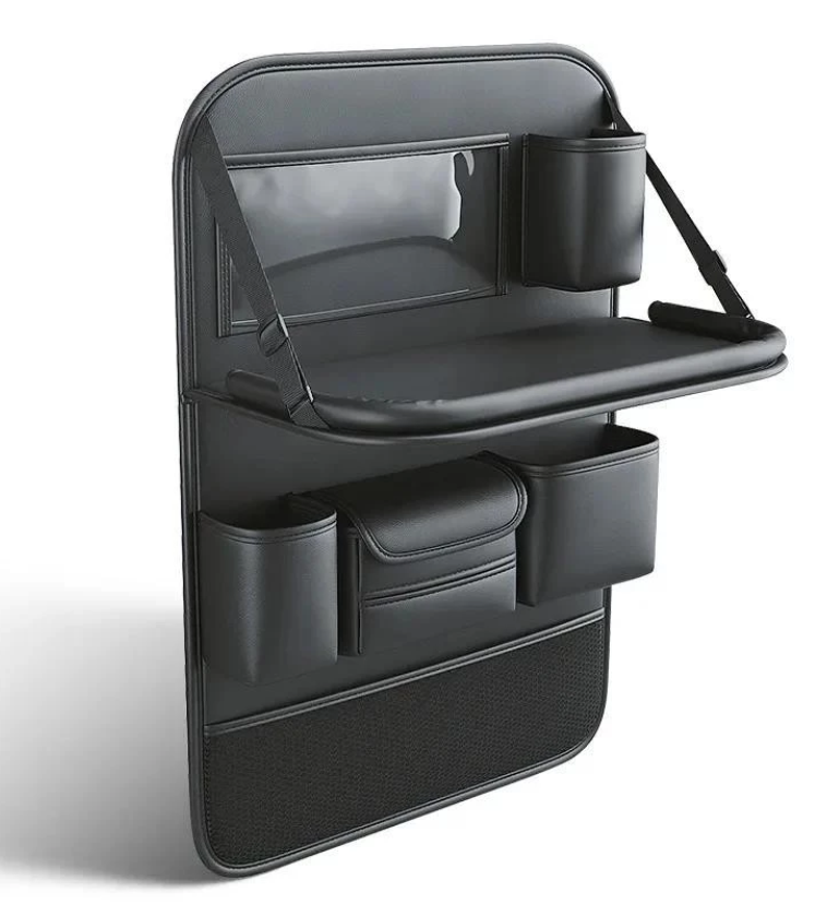 Organizador Traseiro De Assento De Carro , Bolsa De Armazenamento Para Banco cor preta - Premium